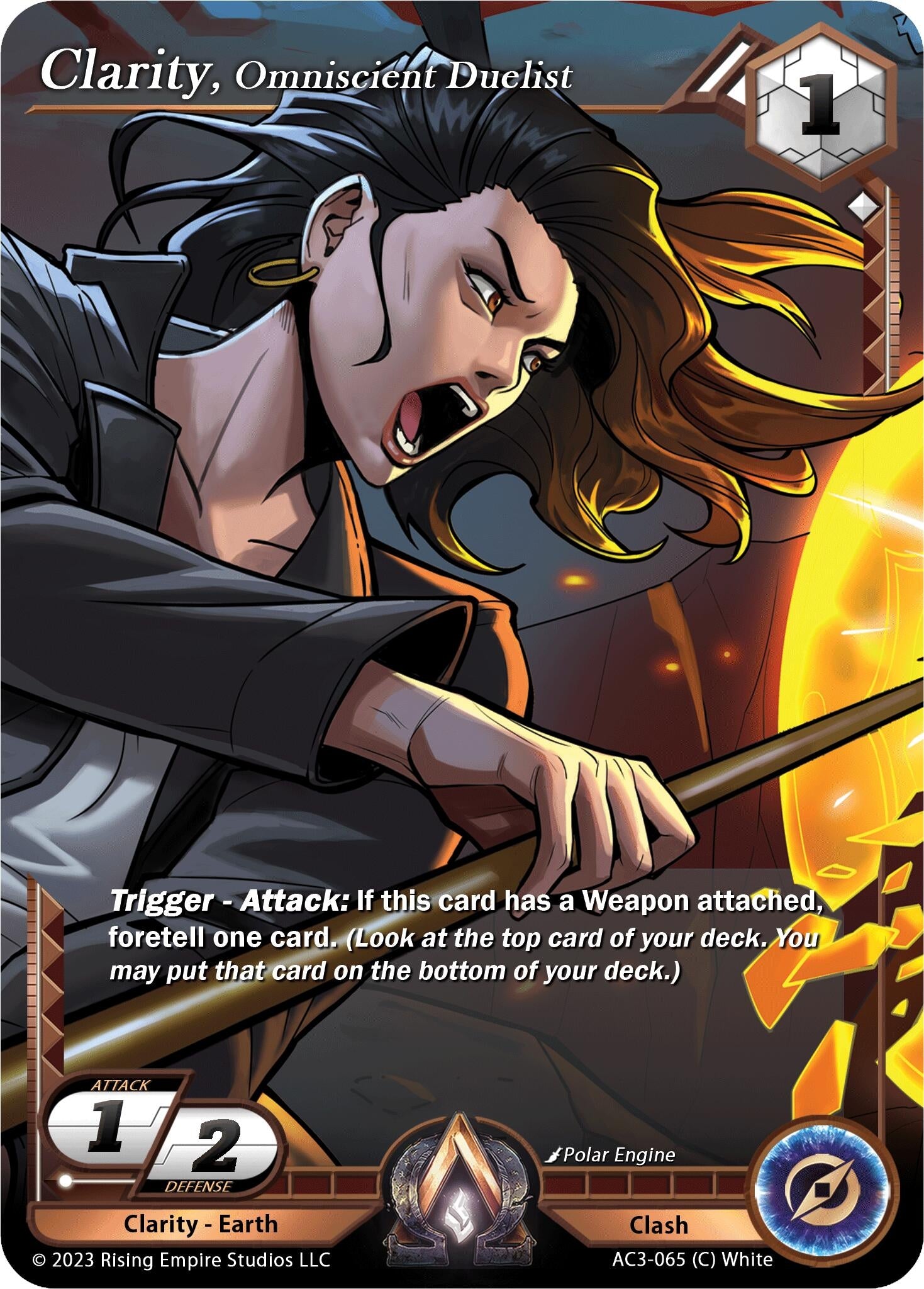 Image for Clarity, Omniscient Duelist (Unrivaled) (AC3-065) - Alpha Clash