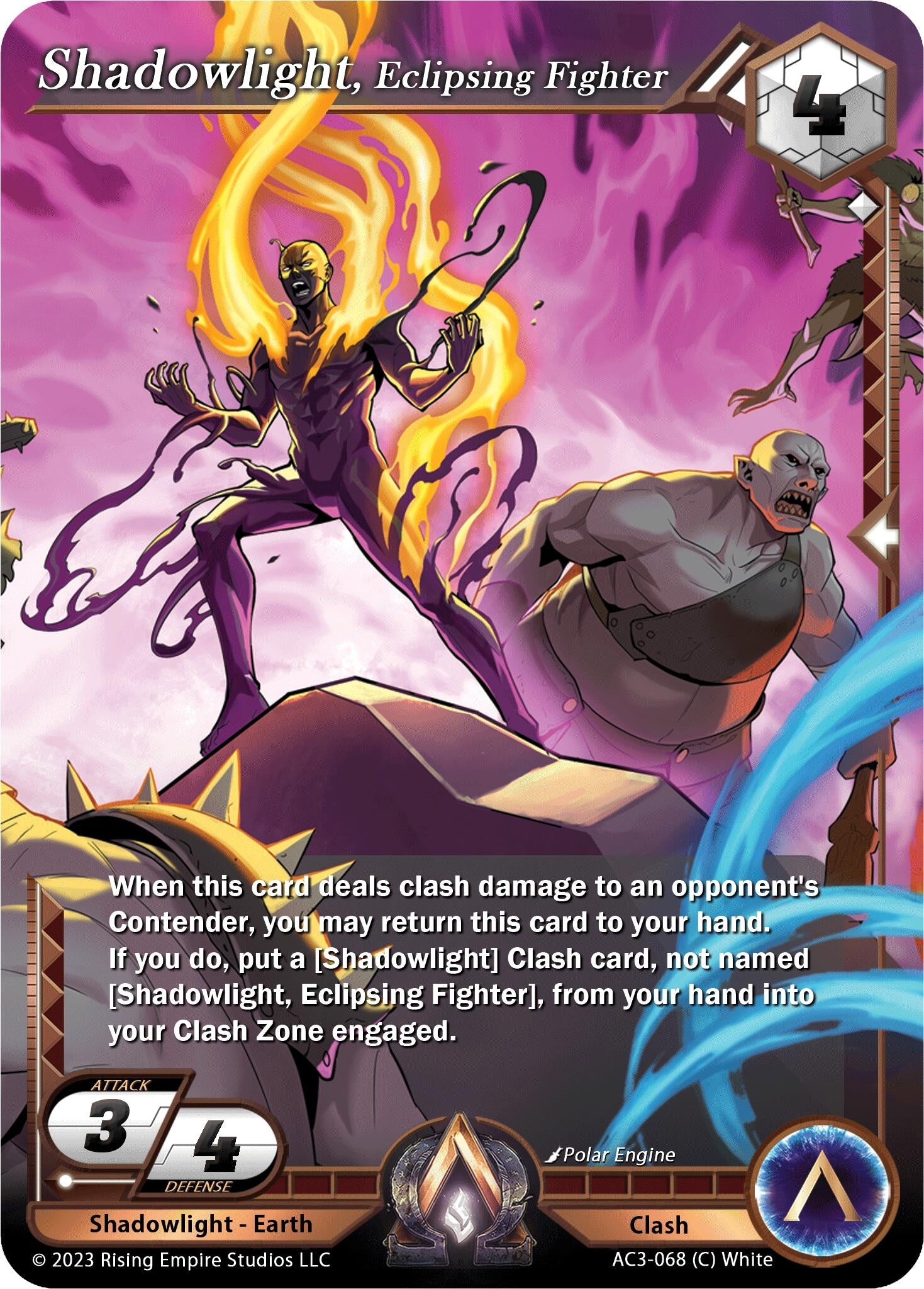 Image for Shadowlight, Eclipsing Fighter (Unrivaled) (AC3-068) - Alpha Clash
