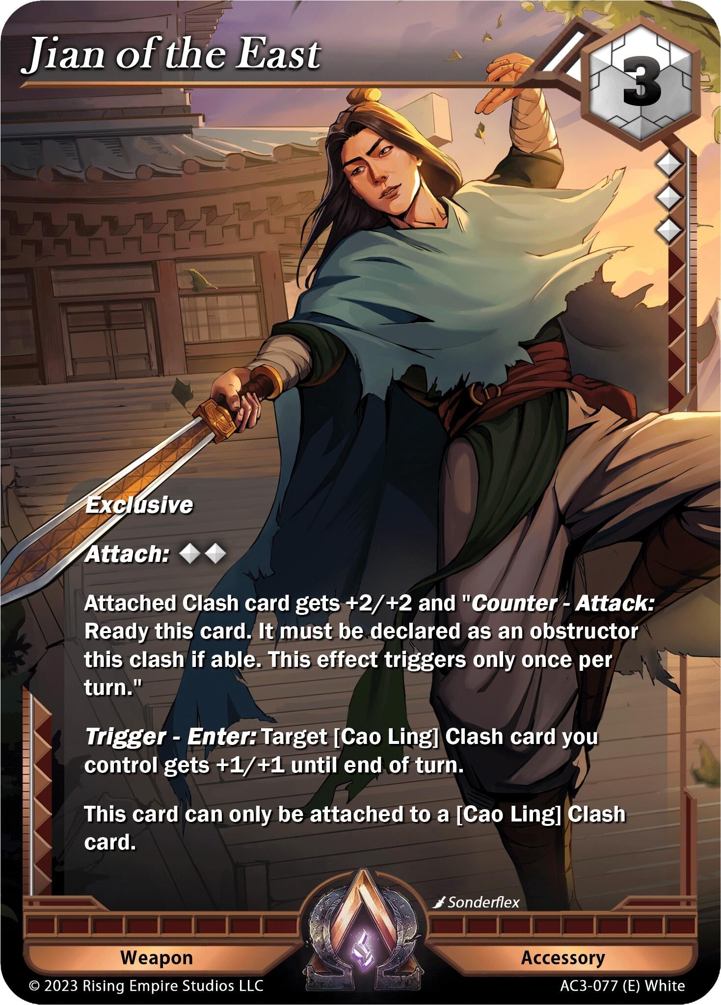 Image for Jian of the East (Unrivaled) (AC3-077) - Alpha Clash