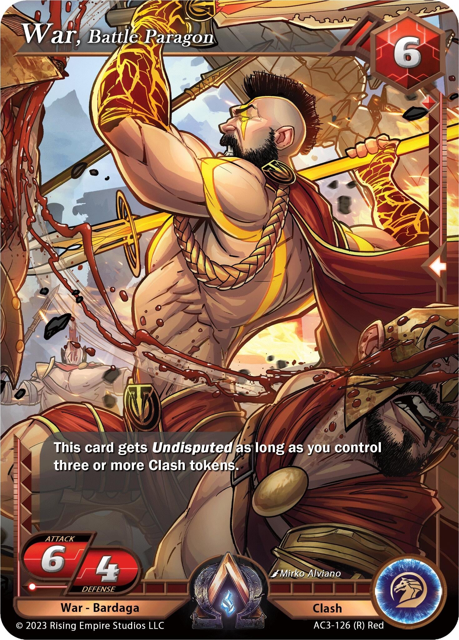 Image for War, Battle Paragon (Unrivaled) (AC3-126) - Alpha Clash
