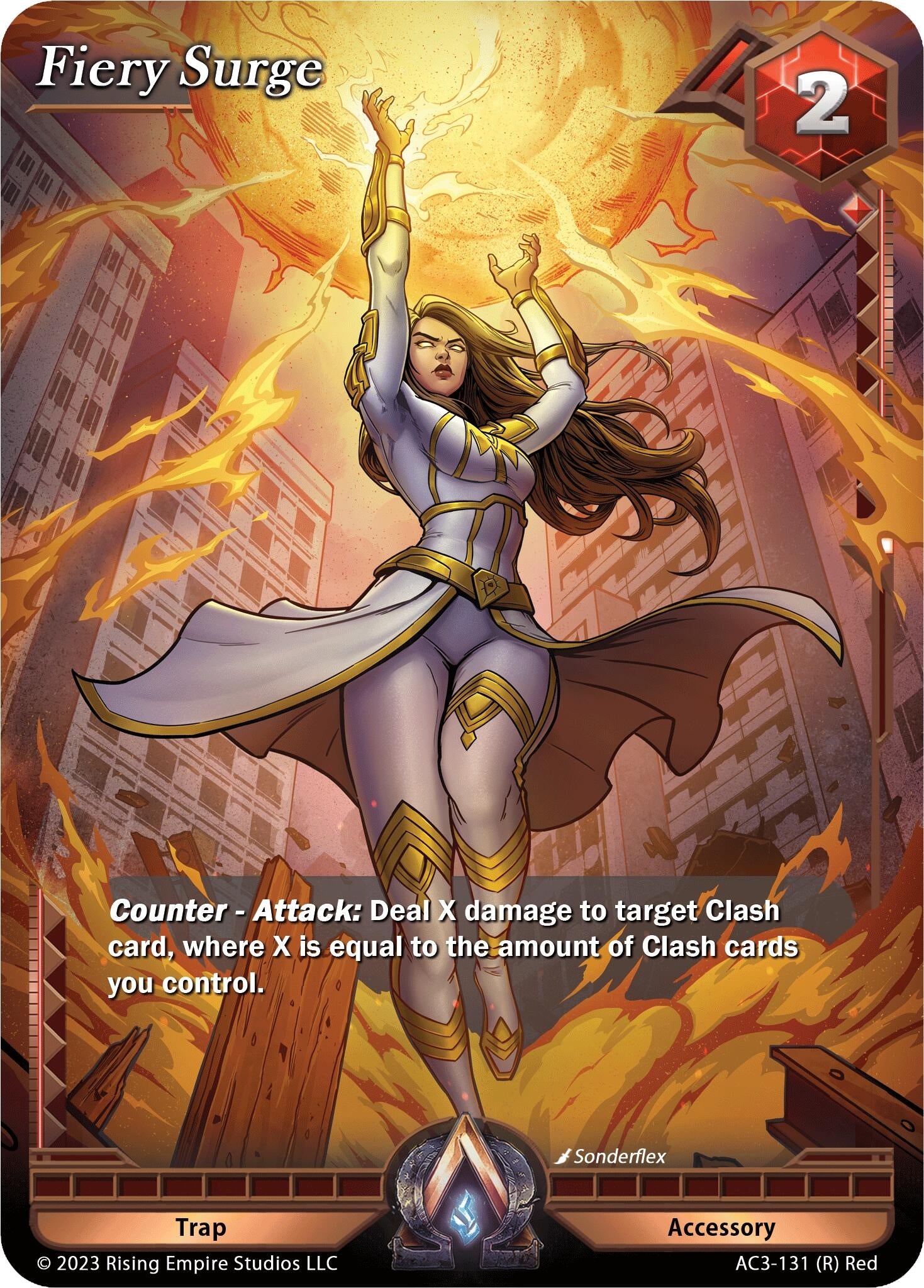 Image for Fiery Surge (Unrivaled) (AC3-131) - Alpha Clash