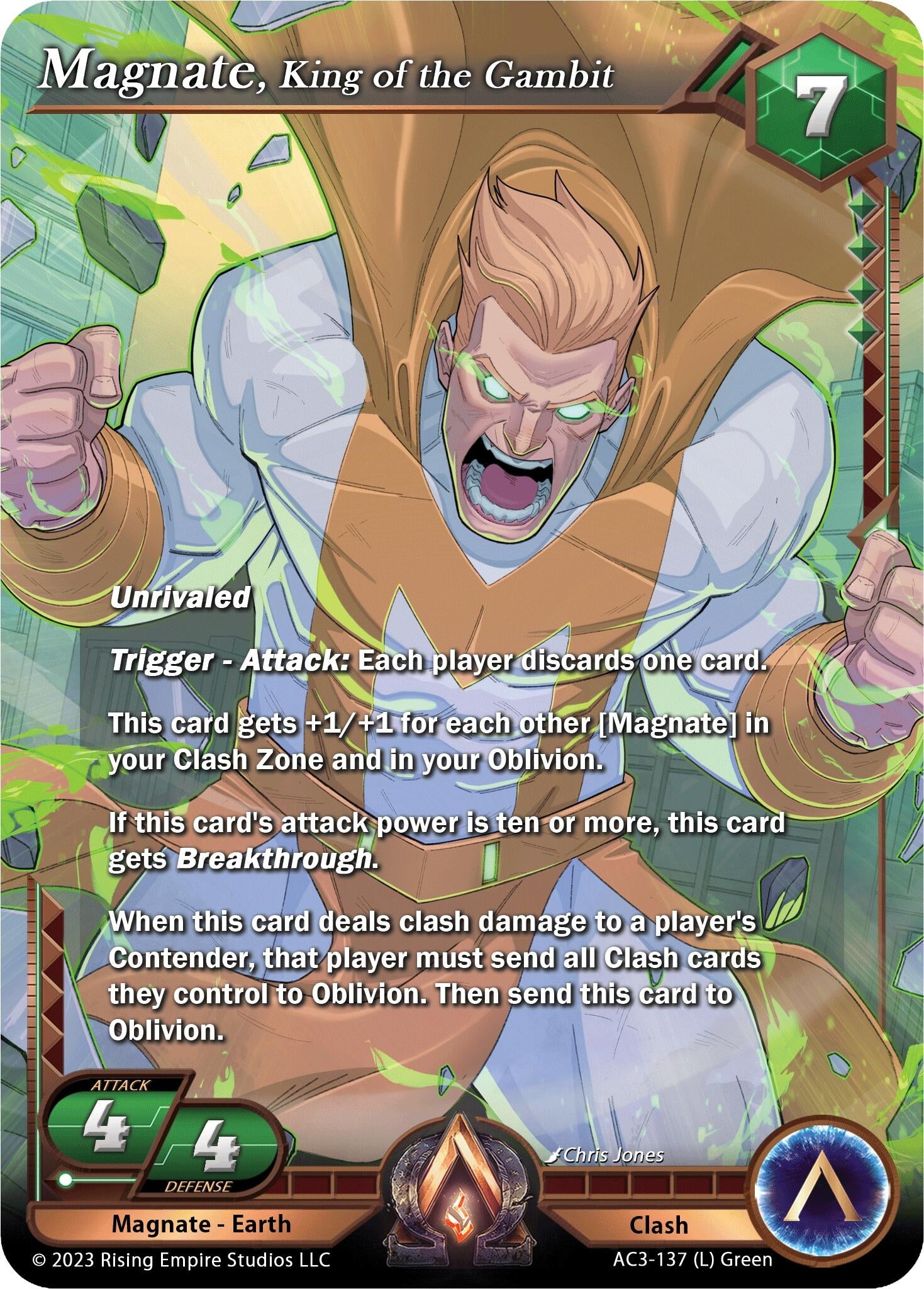 Image for Magnate, King of the Gambit (Unrivaled) (AC3-137) - Alpha Clash
