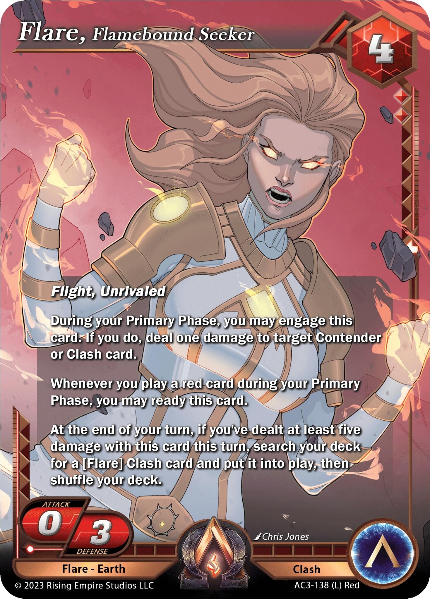 Image for Flare, Flamebound Seeker (Unrivaled) (AC3-138) - Alpha Clash