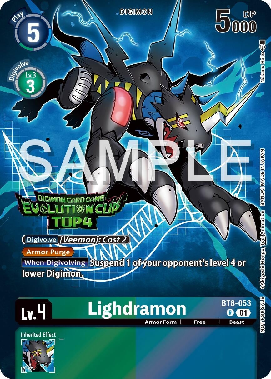 Image for Lighdramon - BT8-053 (2024 Evolution Cup Top 4) (BT08) (BT8-053 R) - Digimon Card Game