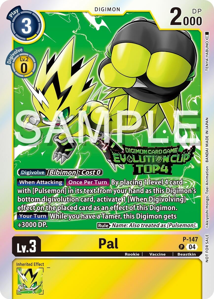 Image for Pal - P-147 (2024 Evolution Cup Top 4) (D-PR) (P-147 P) - Digimon Card Game