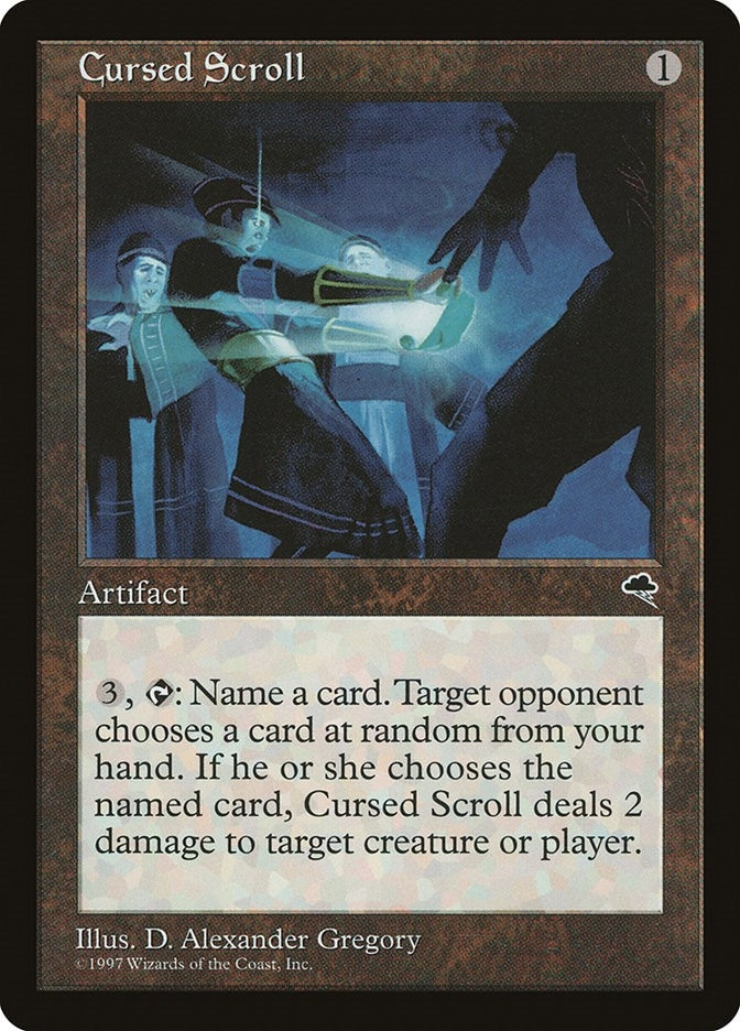 Image for Cursed Scroll (Tempest) (281) - Magic: The Gathering