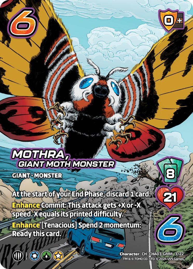 Image for Mothra, Giant Moth Monster (Challenger Series: Godzilla) (CHA03-GMM 3/22) - UniVersus