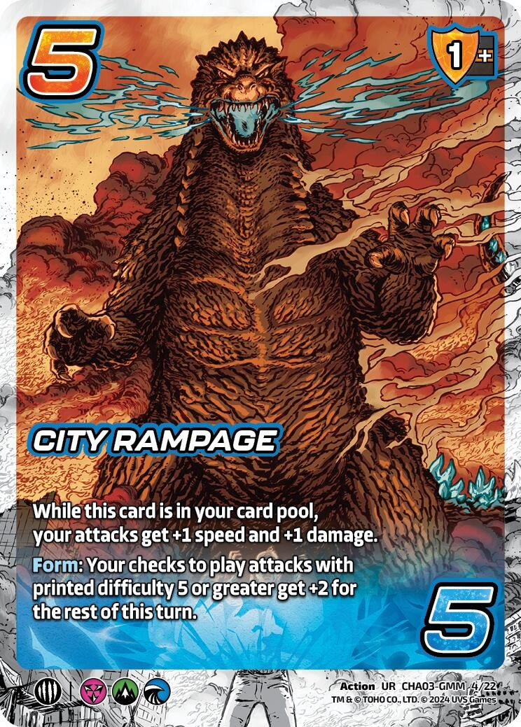 Image for City Rampage (Challenger Series: Godzilla) (CHA03-GMM 4/22) - UniVersus