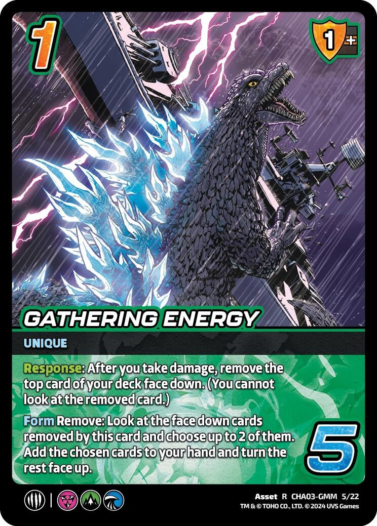 Image for Gathering Energy (Challenger Series: Godzilla) (CHA03-GMM 5/22) - UniVersus