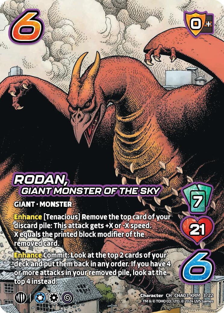 Image for Rodan, Giant Monster of the Sky (Challenger Series: Godzilla) (CHA03-KRM 3/22) - UniVersus