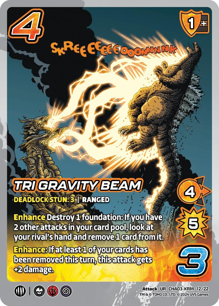 Image for Tri Gravity Beam (Challenger Series: Godzilla) (CHA03-KRM 12/22) - UniVersus