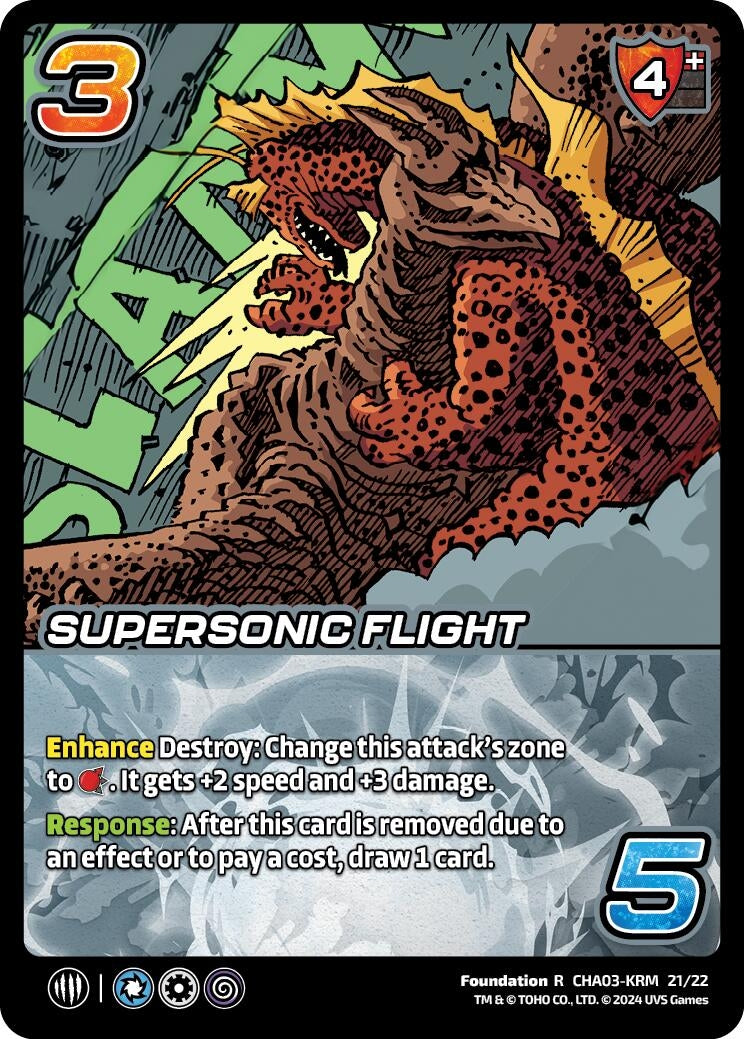 Image for Supersonic Flight (Challenger Series: Godzilla) (CHA03-KRM 21/22) - UniVersus