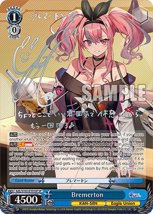 Image for Bremerton (SP) (Silver Signature) (Azur Lane) (AZL/S102-E101SP SP) - Weiss Schwarz