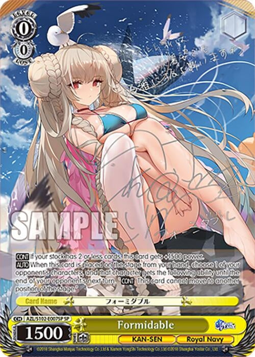 Image for Formidable (SP) (Silver Signature) (Azur Lane) (AZL/S102-E007SP SP) - Weiss Schwarz