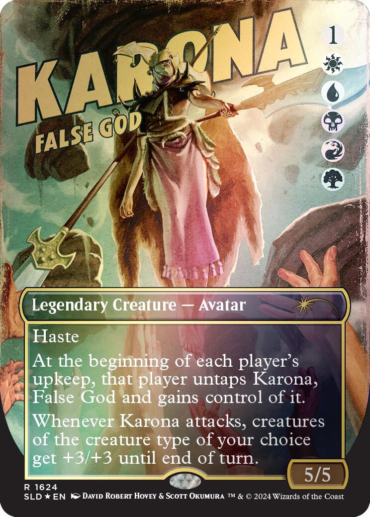 Image for Karona, False God (Rainbow Foil) (Secret Lair Drop Series) (1624) - Magic: The Gathering
