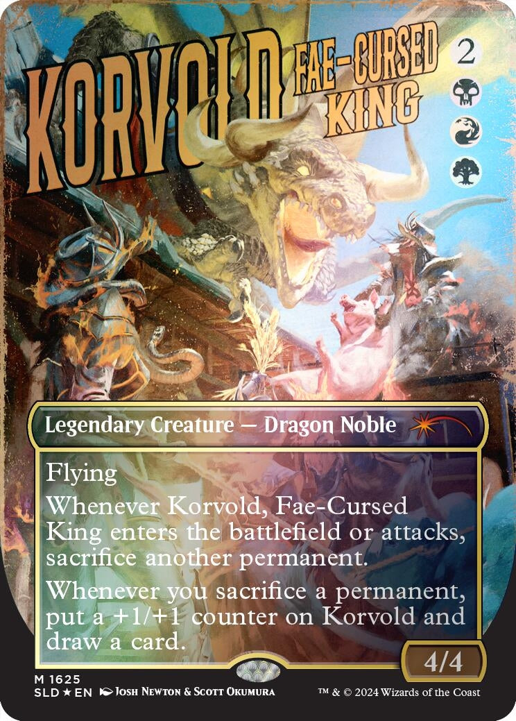 Image for Korvold, Fae-Cursed King (Rainbow Foil) (Secret Lair Drop Series) (1625) - Magic: The Gathering