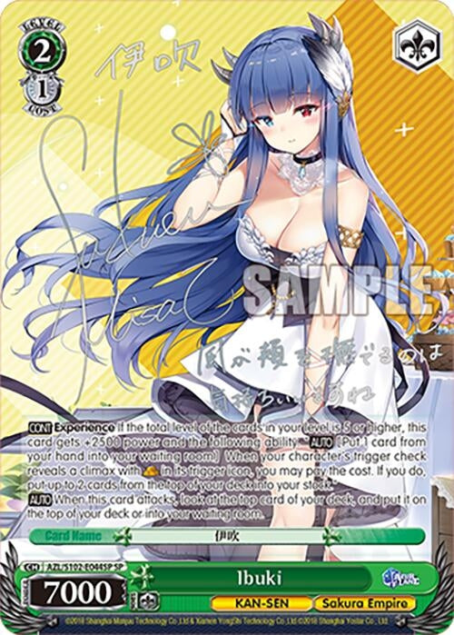 Image for Ibuki (SP) (Silver Signature) (Azur Lane) (AZL/S102-E044SP SP) - Weiss Schwarz