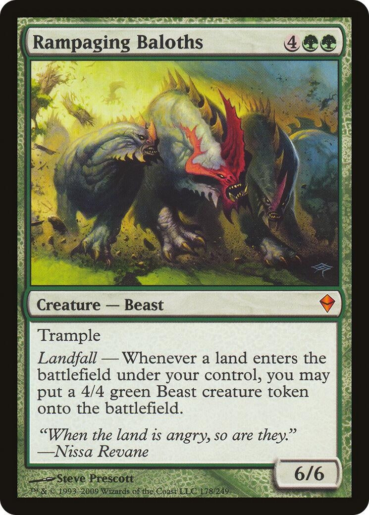 Image for Rampaging Baloths (Zendikar) (Oversize Cards) (178) - Magic: The Gathering