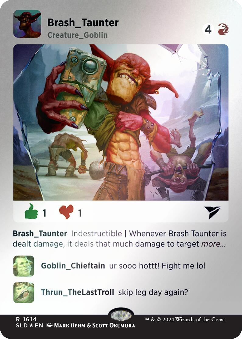 Image for Brash Taunter (Rainbow Foil) (Secret Lair Drop Series) (1614) - Magic: The Gathering