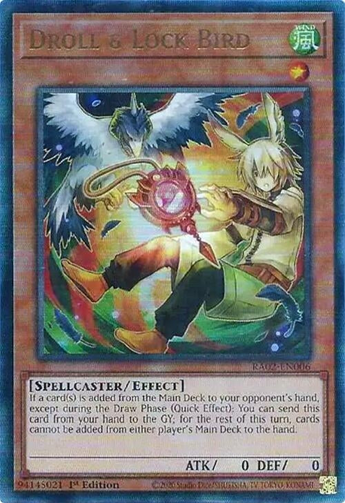 Image for Droll & Lock Bird (Alternate Art) (PUR) (25th Anniversary Rarity Collection II) (RA02-EN006) - YuGiOh