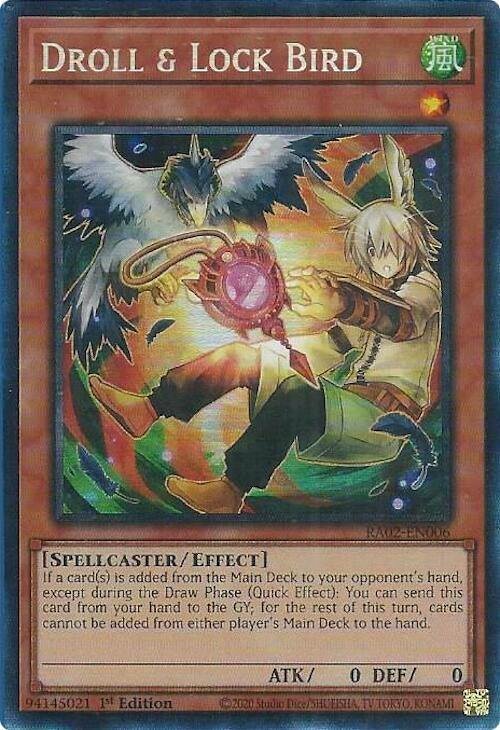 Image for Droll & Lock Bird (Alternate Art) (PCR) (25th Anniversary Rarity Collection II) (RA02-EN006) - YuGiOh