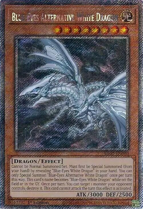 Image for Blue-Eyes Alternative White Dragon (Platinum Secret Rare) (25th Anniversary Rarity Collection II) (RA02-EN010) - YuGiOh
