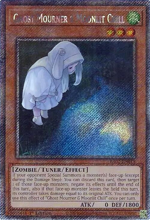 Image for Ghost Mourner & Moonlit Chill (Alternate Art) (Platinum Secret Rare) (25th Anniversary Rarity Collection II) (RA02-EN015) - YuGiOh