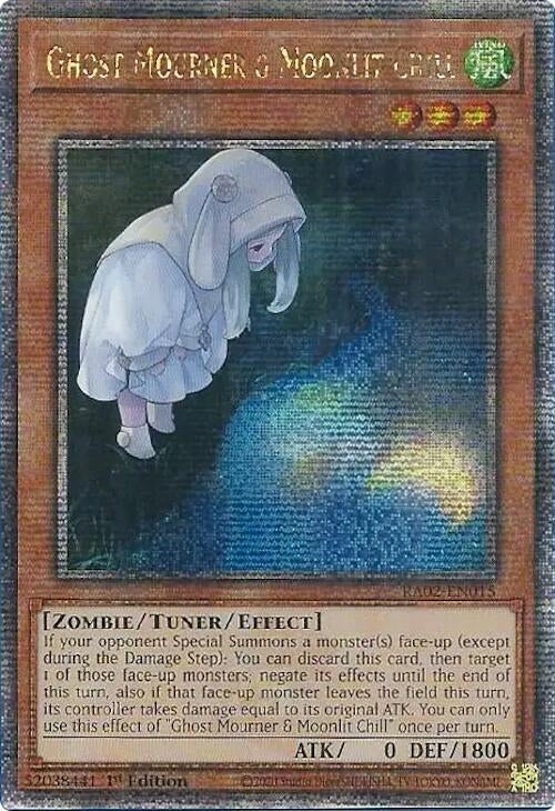 Image for Ghost Mourner & Moonlit Chill (Alternate Art) (Quarter Century Secret Rare) (25th Anniversary Rarity Collection II) (RA02-EN015) - YuGiOh