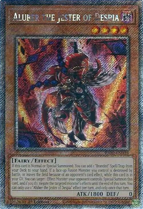 Image for Aluber the Jester of Despia (Platinum Secret Rare) (25th Anniversary Rarity Collection II) (RA02-EN016) - YuGiOh
