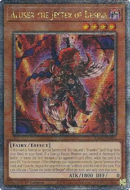 Image for Aluber the Jester of Despia (Quarter Century Secret Rare) (25th Anniversary Rarity Collection II) (RA02-EN016) - YuGiOh