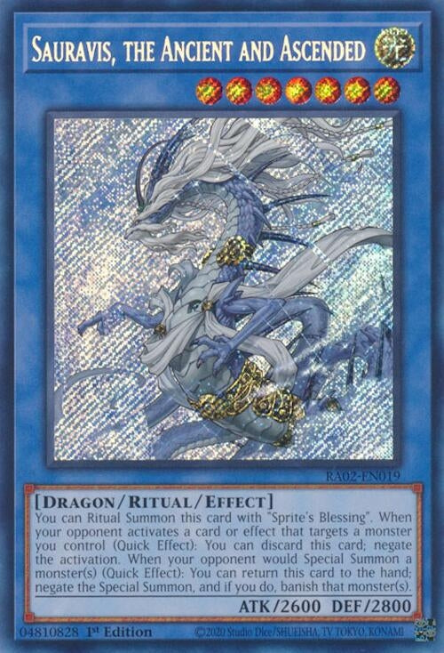 Image for Sauravis, the Ancient and Ascended (Secret Rare) (25th Anniversary Rarity Collection II) (RA02-EN019) - YuGiOh
