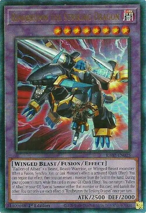 Image for Rindbrumm the Striking Dragon (PUR) (25th Anniversary Rarity Collection II) (RA02-EN025) - YuGiOh