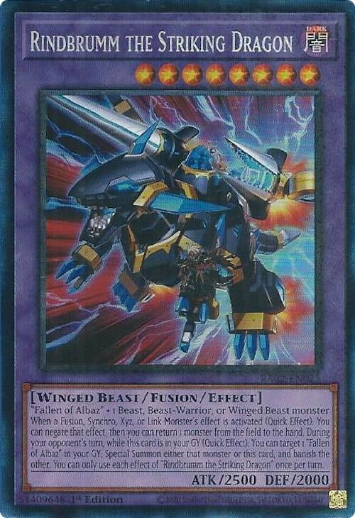 Image for Rindbrumm the Striking Dragon (PCR) (25th Anniversary Rarity Collection II) (RA02-EN025) - YuGiOh