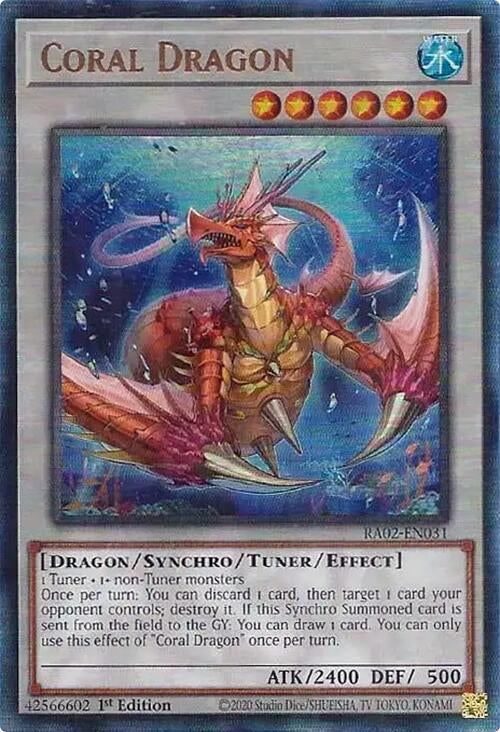 Image for Coral Dragon (PUR) (25th Anniversary Rarity Collection II) (RA02-EN031) - YuGiOh