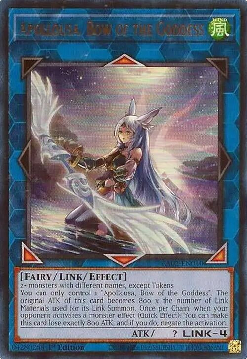 Image for Apollousa, Bow of the Goddess (Alternate Art) (UR) (25th Anniversary Rarity Collection II) (RA02-EN040) - YuGiOh