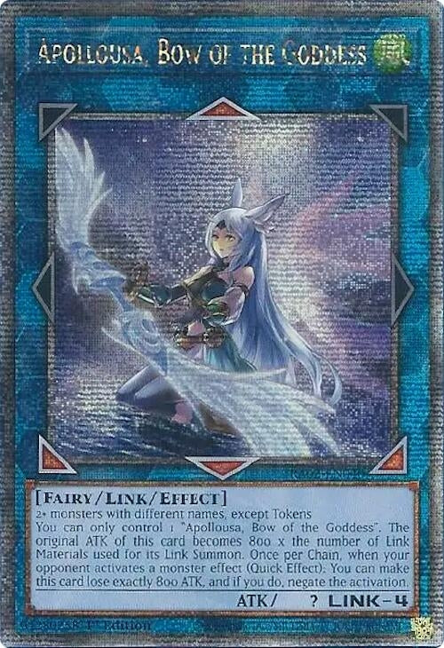 Image for Apollousa, Bow of the Goddess (Alternate Art) (Quarter Century Secret Rare) (25th Anniversary Rarity Collection II) (RA02-EN040) - YuGiOh
