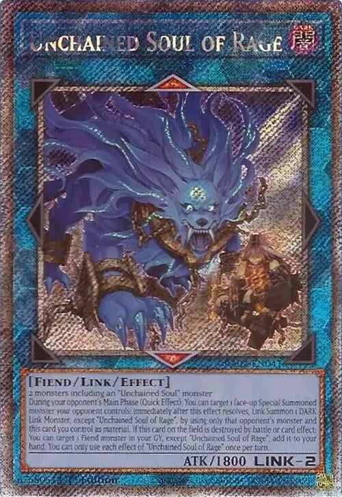 Image for Unchained Soul of Rage (Platinum Secret Rare) (25th Anniversary Rarity Collection II) (RA02-EN041) - YuGiOh