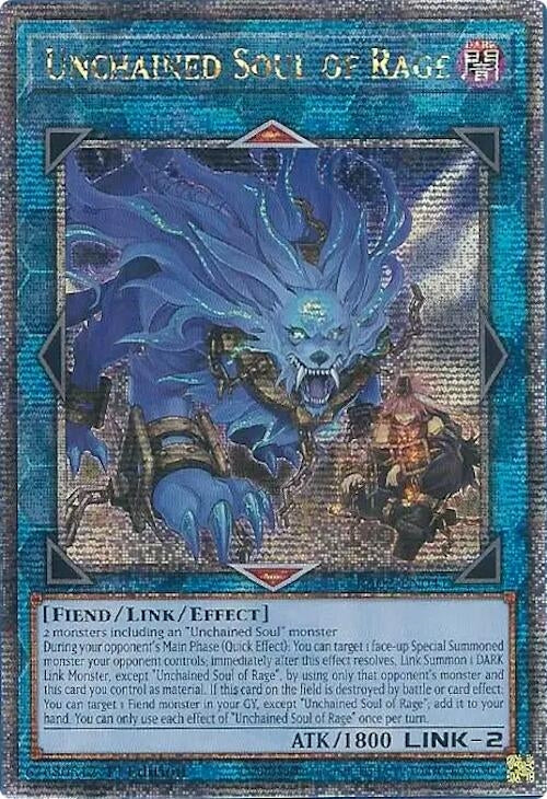 Image for Unchained Soul of Rage (Quarter Century Secret Rare) (25th Anniversary Rarity Collection II) (RA02-EN041) - YuGiOh