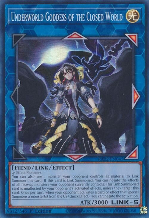 Image for Underworld Goddess of the Closed World (25th Anniversary Rarity Collection II) (RA02-EN045) - YuGiOh