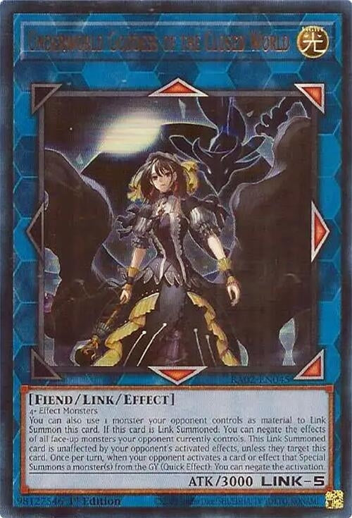 Image for Underworld Goddess of the Closed World (UR) (25th Anniversary Rarity Collection II) (RA02-EN045) - YuGiOh