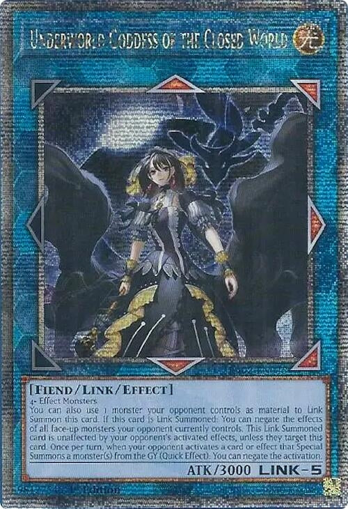 Image for Underworld Goddess of the Closed World (Quarter Century Secret Rare) (25th Anniversary Rarity Collection II) (RA02-EN045) - YuGiOh