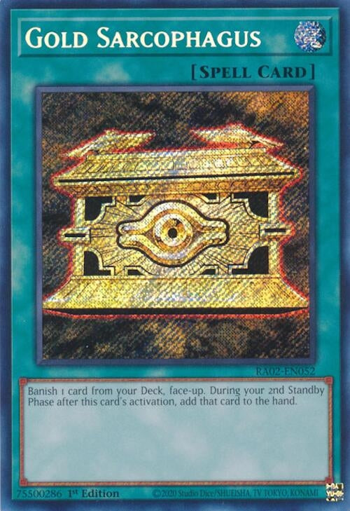 Image for Gold Sarcophagus (Secret Rare) (25th Anniversary Rarity Collection II) (RA02-EN052) - YuGiOh