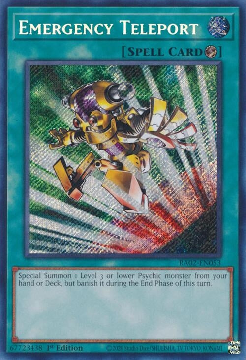 Image for Emergency Teleport (Secret Rare) (25th Anniversary Rarity Collection II) (RA02-EN053) - YuGiOh