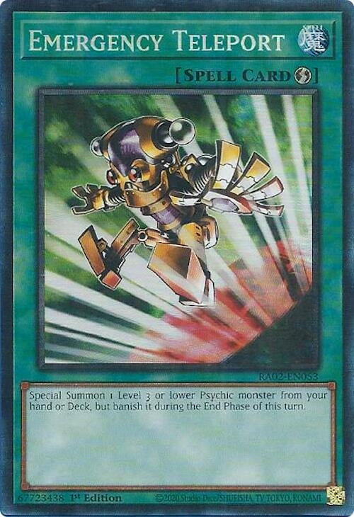 Image for Emergency Teleport (PCR) (25th Anniversary Rarity Collection II) (RA02-EN053) - YuGiOh