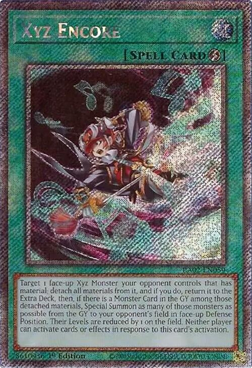 Image for Xyz Encore (Platinum Secret Rare) (25th Anniversary Rarity Collection II) (RA02-EN059) - YuGiOh