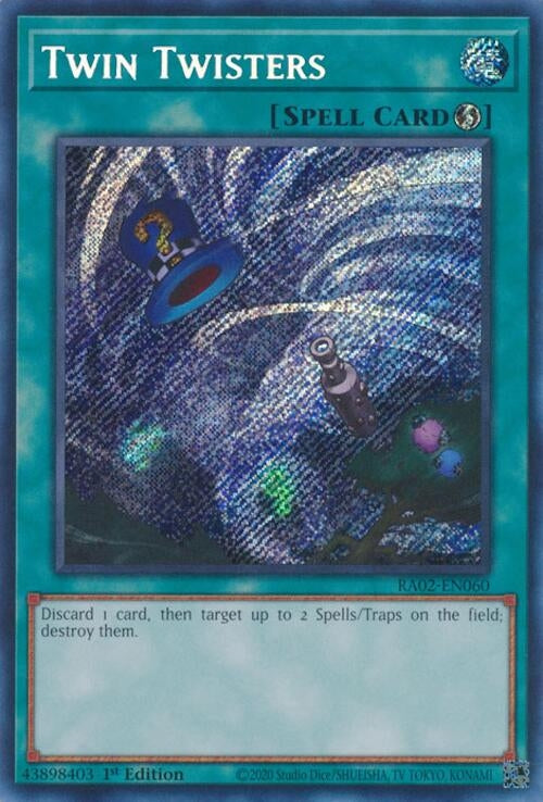 Image for Twin Twisters (Secret Rare) (25th Anniversary Rarity Collection II) (RA02-EN060) - YuGiOh