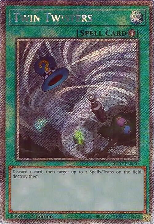 Image for Twin Twisters (Platinum Secret Rare) (25th Anniversary Rarity Collection II) (RA02-EN060) - YuGiOh