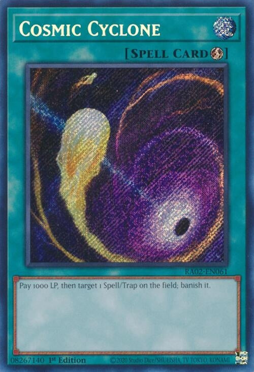 Image for Cosmic Cyclone (Secret Rare) (25th Anniversary Rarity Collection II) (RA02-EN061) - YuGiOh