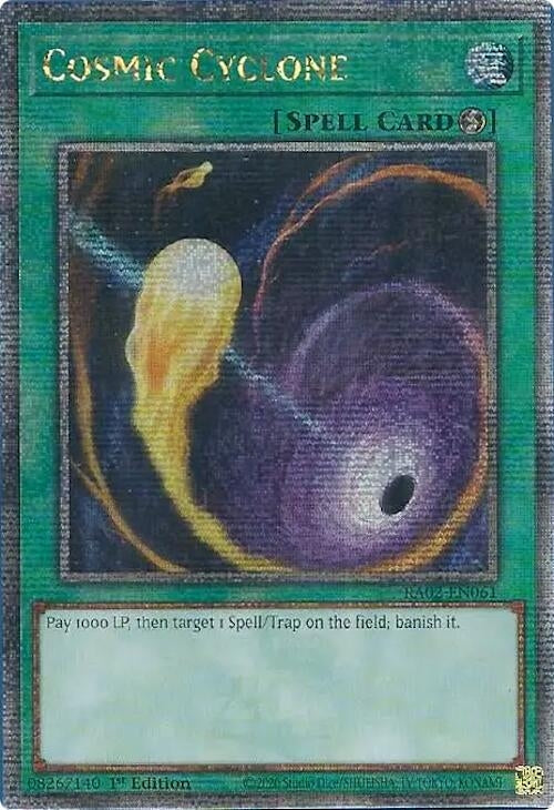 Image for Cosmic Cyclone (Quarter Century Secret Rare) (25th Anniversary Rarity Collection II) (RA02-EN061) - YuGiOh