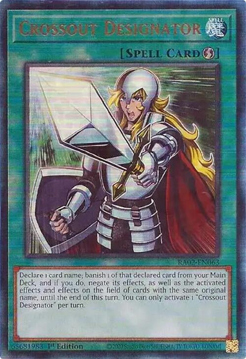 Image for Crossout Designator (PUR) (25th Anniversary Rarity Collection II) (RA02-EN063) - YuGiOh